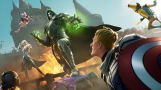 fortnite chapter 5 season 4 absolute doom official artwork showing black panther, doctor doom, emma frost, captain america and peely as wolverine