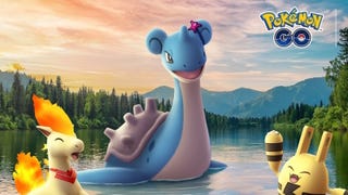 Lapras, Ponyta, and Elekid in promotional art for the Triumph Together event in Pokemon Go.